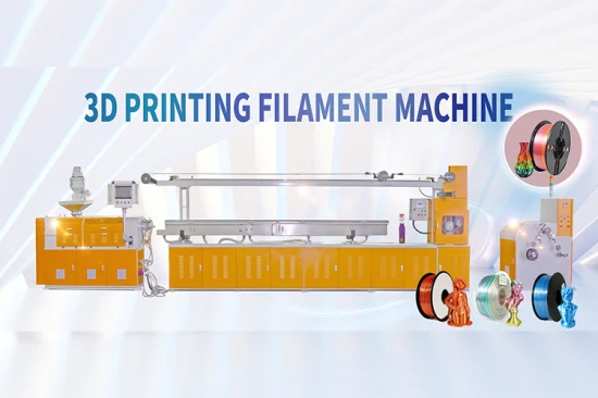 Máquina para fabricar filamentos de impressora 3D Linha de extrusão de filamentos de PLA Peek Linha de filamentos de impressora 3D