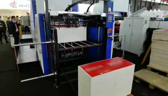 Máquina automática de laminação de revestimento de filme plástico com faca redonda